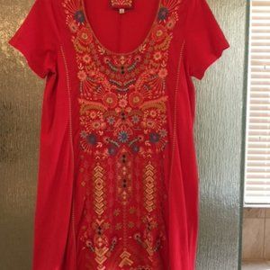 johnny was embroidered knit tops-m